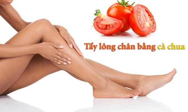 Triệt lông chân bằng cà chua